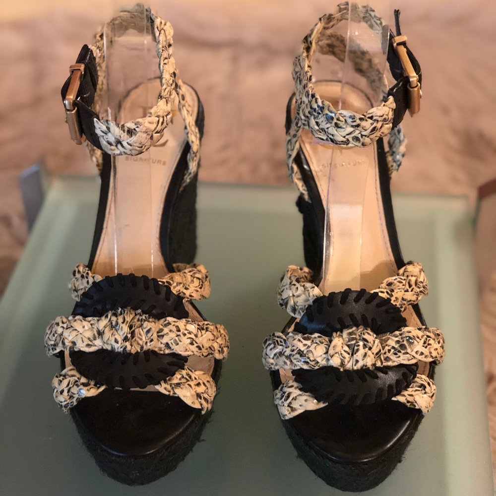 Vc Collections Python Embossed Leather Espadrilles - image 2